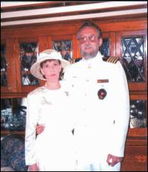 Slim & Carolyn Gardner aboard Deerleap