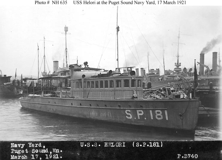 USS Helori as a patrol craft in WWI