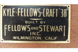 Lark Fellows & Stewart builders plaque