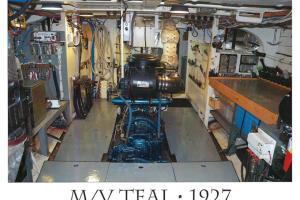 Teal engine room