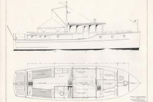 Emmeline bridgedeck Dreamboat drawing by Ted Geary