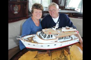 Oceanaire 1 model, w/David & Penny Thompson (North Shore News photo)