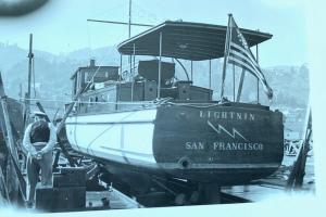 Oct. 12, 1940 hauled out for a survey at the Madden & Lewis yard in Sausalito. (Pat Pending)